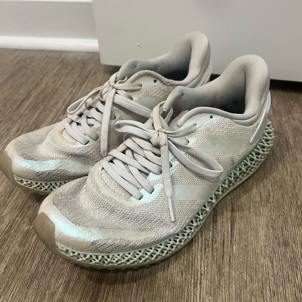 Adidas x Parley 4D Run 1.0 LTD White Iridescent Running Shoes FW1229
